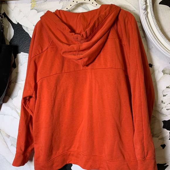 2pc banana republic zip up hoodie and sports bra tank brick red orangey color XL - Picture 6 of 16
